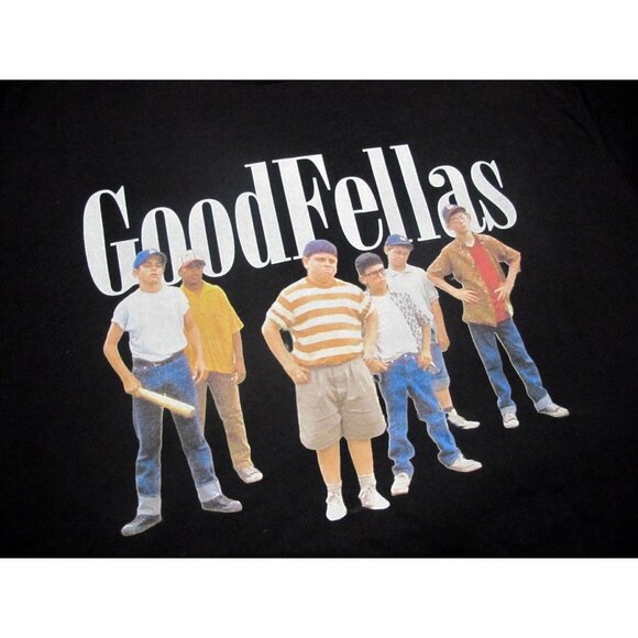 Sandlot x Goodfellas movie mash-up black t-shirt men's sz XL next level apparel - Picture 1 of 4